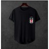  Unisex Oversize Karakartal Ön Baskili T-shirt